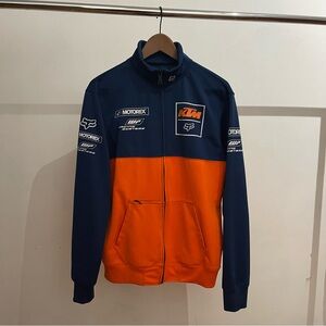 Men's Blue and Orange Jacket